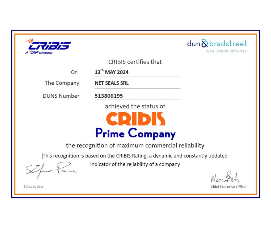 Net Seals is Cribis Prime Company 2024
